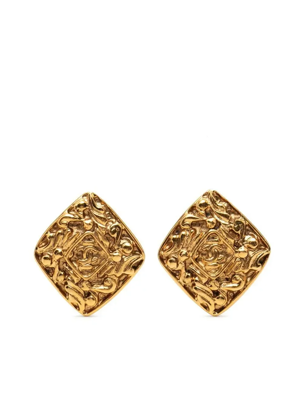 Chanel Cc Logo Clip-On Earrings Metal #246973C65B